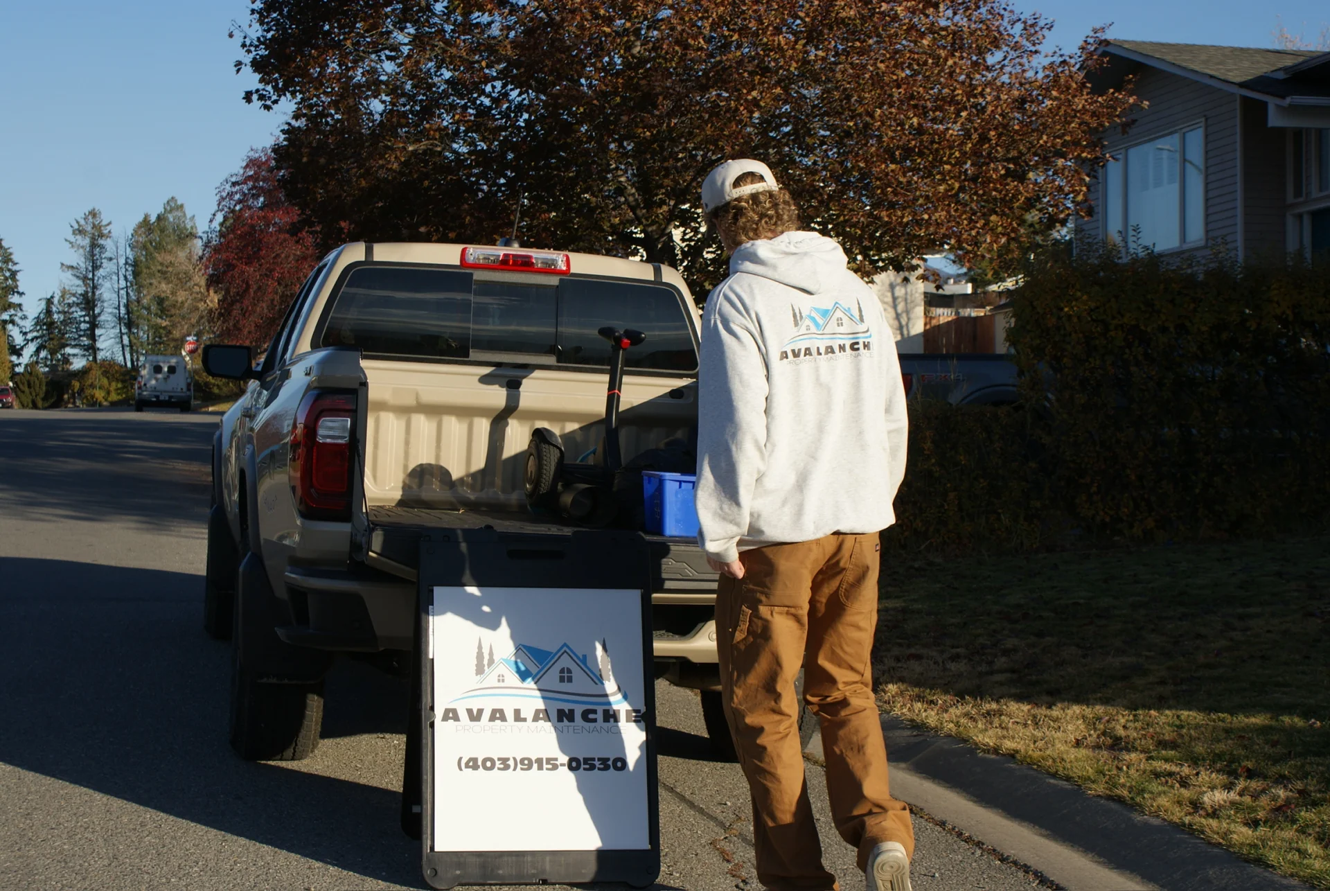 Avalanche snow removal equipment ready for deployment